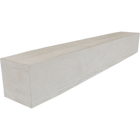 Rough Sawn Faux Wood Fireplace Mantel, Factory Prepped, 6H X 10D X 36W